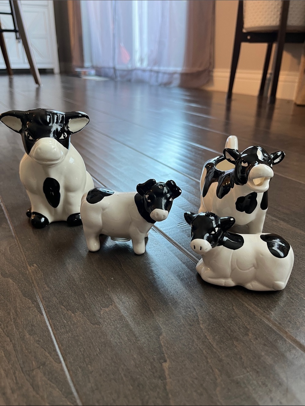Vintage Otagiri Cow Set (Creamer, Salt and Pepper Shakers)